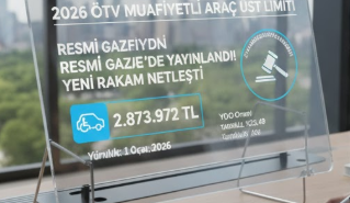 2026 ÖTV Muafiyetli Araç Üst Limiti Resmi Gazete’de Yayınlandı mı İşte Yeni Rakam!