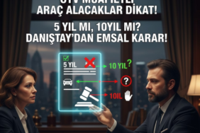 ÖTV Muafiyetli Araç Alacaklar Dikkat! 5 Yıl mı, 10 Yıl mı Danıştay’dan Emsal Karar!