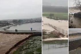 Diyarbakır’da sağanak etkili oldu Dereler taştı tarım arazileri su altında kaldı