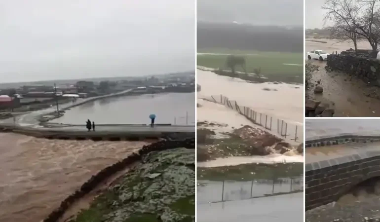 Diyarbakır’da sağanak etkili oldu: Dereler taştı, tarım arazileri su altında kaldı