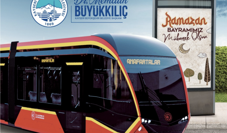 Başkan Büyükkılıç’tan Bayram Müjdesi: Tramvaylar 3 Gün Ücretsiz