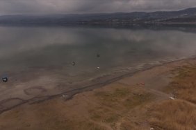 Sapanca Gölü'nde kuraklığın izleri siliniyor