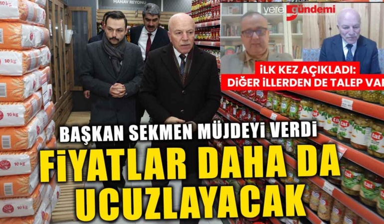 Mehmet Sekmen yeni müjdeyi duyurdu: Erzurum’da market fiyatları daha da ucuzlayacak