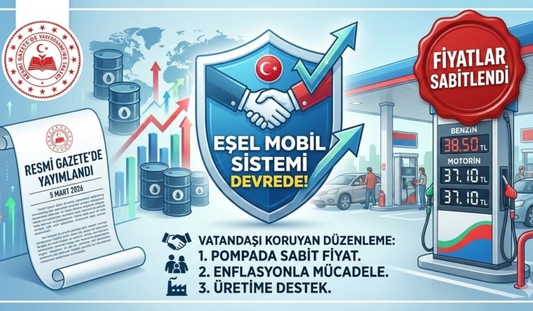 Resmi Gazete’de Yayımlandı: Akaryakıtta “Eşel Mobil” Kalkanı Devrede!