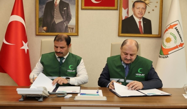 Şanlıurfa Büyükşehir Belediyesi ile Yeşilay Arasında İş Birliği Protokolü