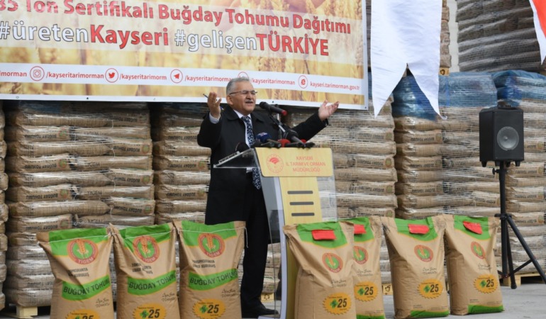 Kayseri Büyükşehir Belediyesi’nden Çiftçiye Dev Hamle: 10 Milyon TL’lik Tohum Desteği