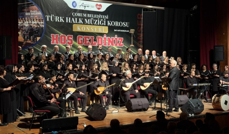 Çorum Belediyesi Türk Halk Müziği Korosu’ndan “Yaza Merhaba” Konseri
