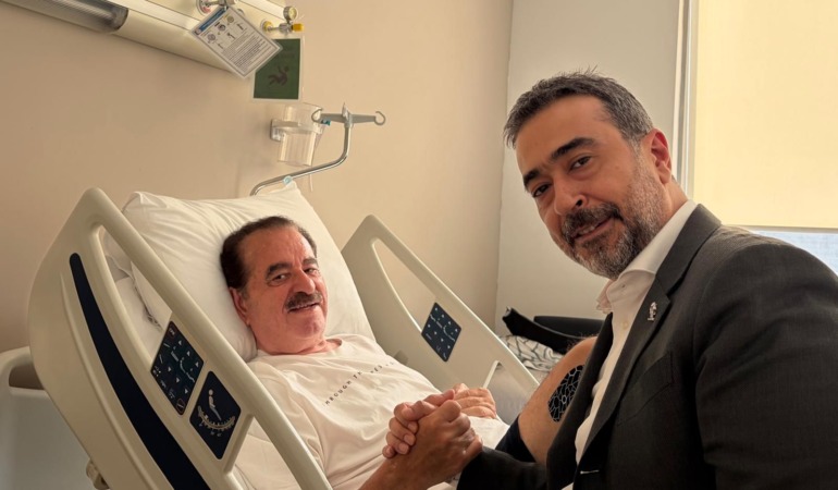 AK PARTİ ANKARA İL BAŞKANI HAKAN HAN ÖZCAN’DAN İBRAHİM TATLISES’E GEÇMİŞ OLSUN ZİYARETİ
