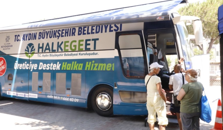 Başkan Çerçioğlu’ndan Güzelçamlı’da Mobil Halk Ege Et Hizmeti