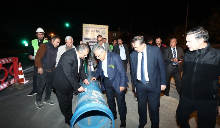 Kayseri Büyükşehir ve KASKİ’den Yeşilhisar’a Dev Yatırım: 33 Kilometrelik Su Hattı Yenileniyor