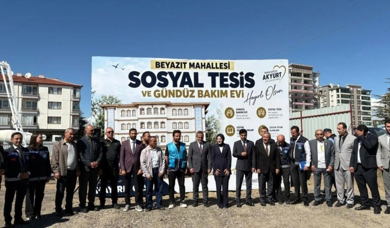 Akyurt’a Dev Yatırım: Beyazıt Mahallesi Sosyal Tesis Ve Gündüz Bakım Evi’nin Temeli Atıldı