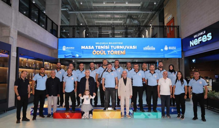 Selçuklu’da Raketler Şampiyonluk İçin Sallandı: Masa Tenisi Turnuvası Tamamlandı