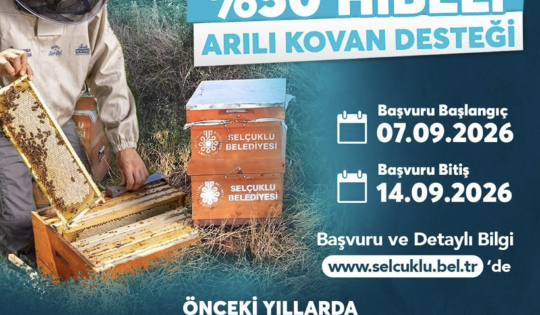 Selçuklu’da Üreticiye Dev Destek: Yüzde 50 Hibeli Arılı Kovan