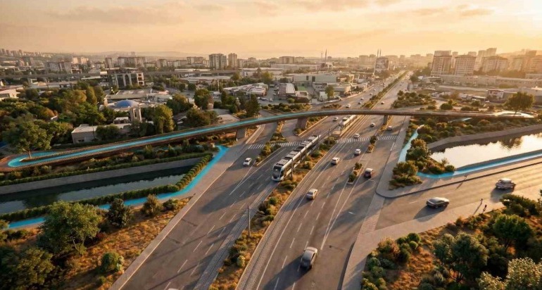 Mavişehir’de yeşil alanlar köprüyle birleşiyor
